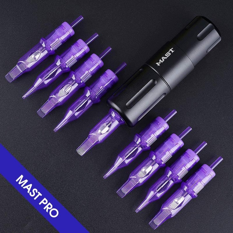 Mast Pro Tattoo Cartridges 20Pcs Disposable Needles Bugpin Round Liner 0805RL