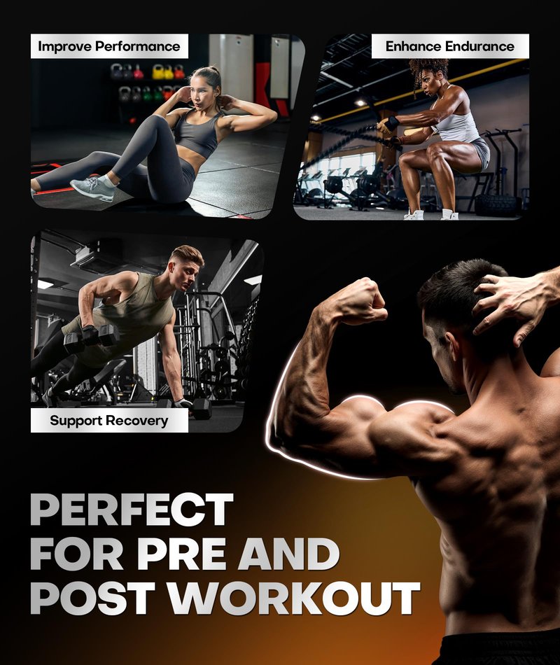 Instant Boost Creatine Monohydrate Gummies, Complex Formula with Real 5000mg Creatine, L-Taurine, B12, Mg & K, Pre-Workout Creatine for Women & Men to Support Energy, Muscle, Recovery, 0 Sugar, Vegan