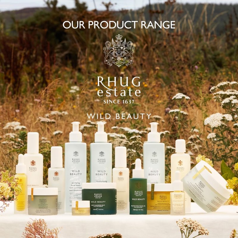 Rhug Wild Beauty. - Active Treatment Serum with Hyaluronic Acid | Lightweight Hydrating Face Serum | 30ml | Made in the UK