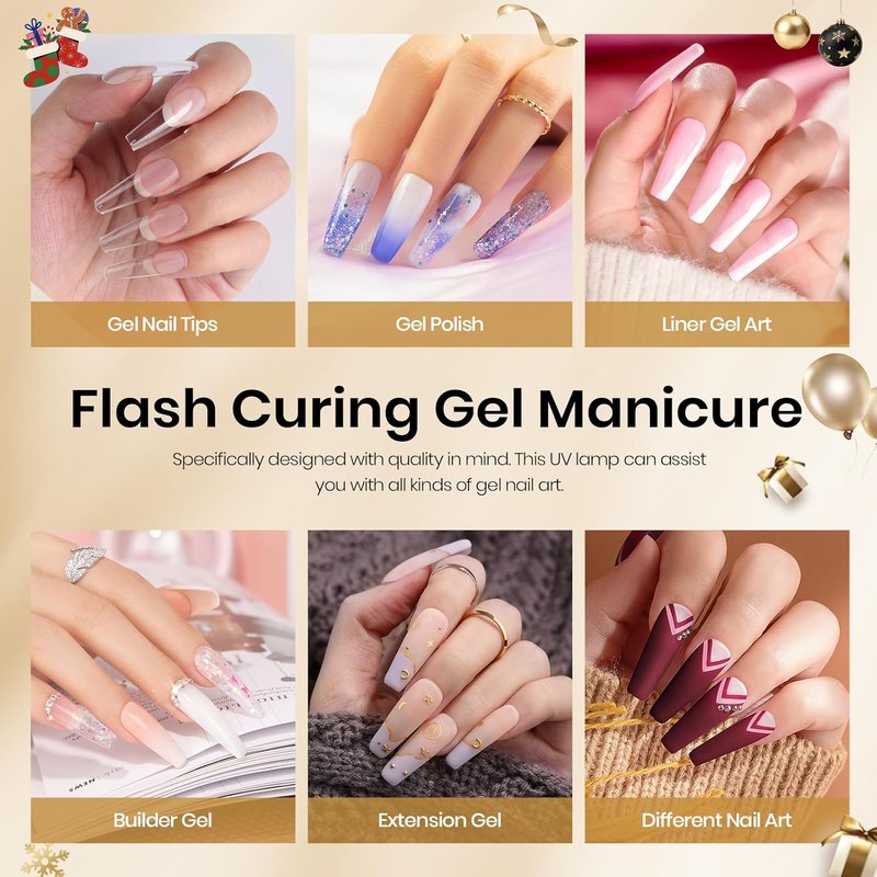 Beetles Milky White Press-On Nails - Short Square Gel Set with 30pcs, 15 Sizes & Mini UV Light