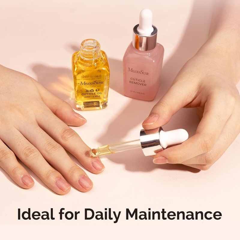 Cuticle Care Kit - Nourishing Cuticle Oil & Remover for Nail Growth | 25ML, 2PCS