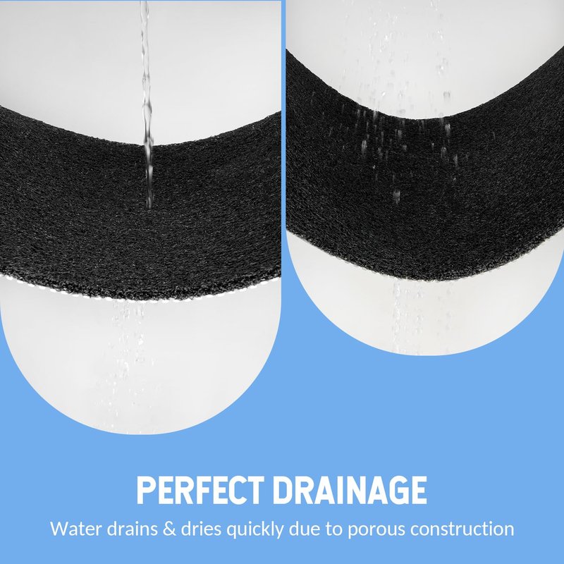 Hargiis Non-Slip Bathtub Mat, Anti Slip Shower Mat, Fast Drying Bathtub Mats, Foot Scrubber Mat, Anti Slip Mat for Tub, Floor, Bathroom, Kitchen, Home, Hotel (Black 24"×16")