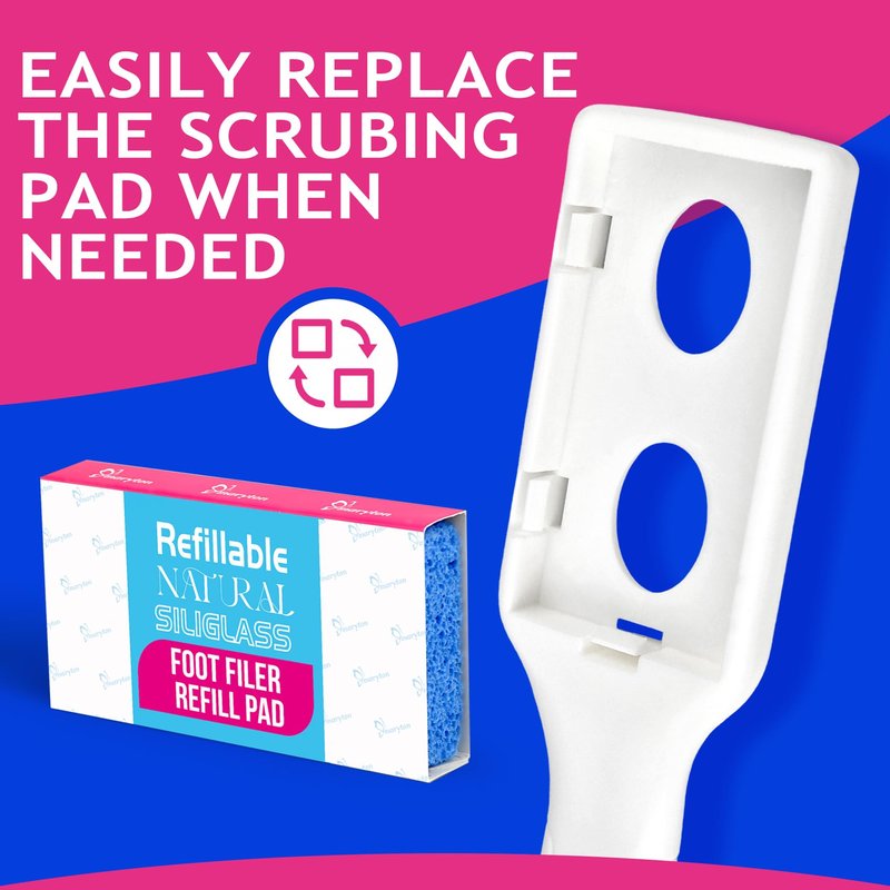 Maryton Professional Foot File - Foot Callus Remover, Foot Scrubber, Dead Skin Remover, Pedicure Tools for Feet, Glass Pumice Stone Foot Buffer