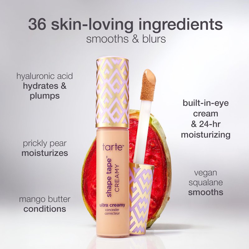 tarte shape tape creamy concealer – Full Coverage Makeup with Built-In Eye Cream, 24HR Hydrating Natural Moisturizing Matte Finish for Redness & Fine Lines, Vegan & Cruelty-Free, full size, 20S