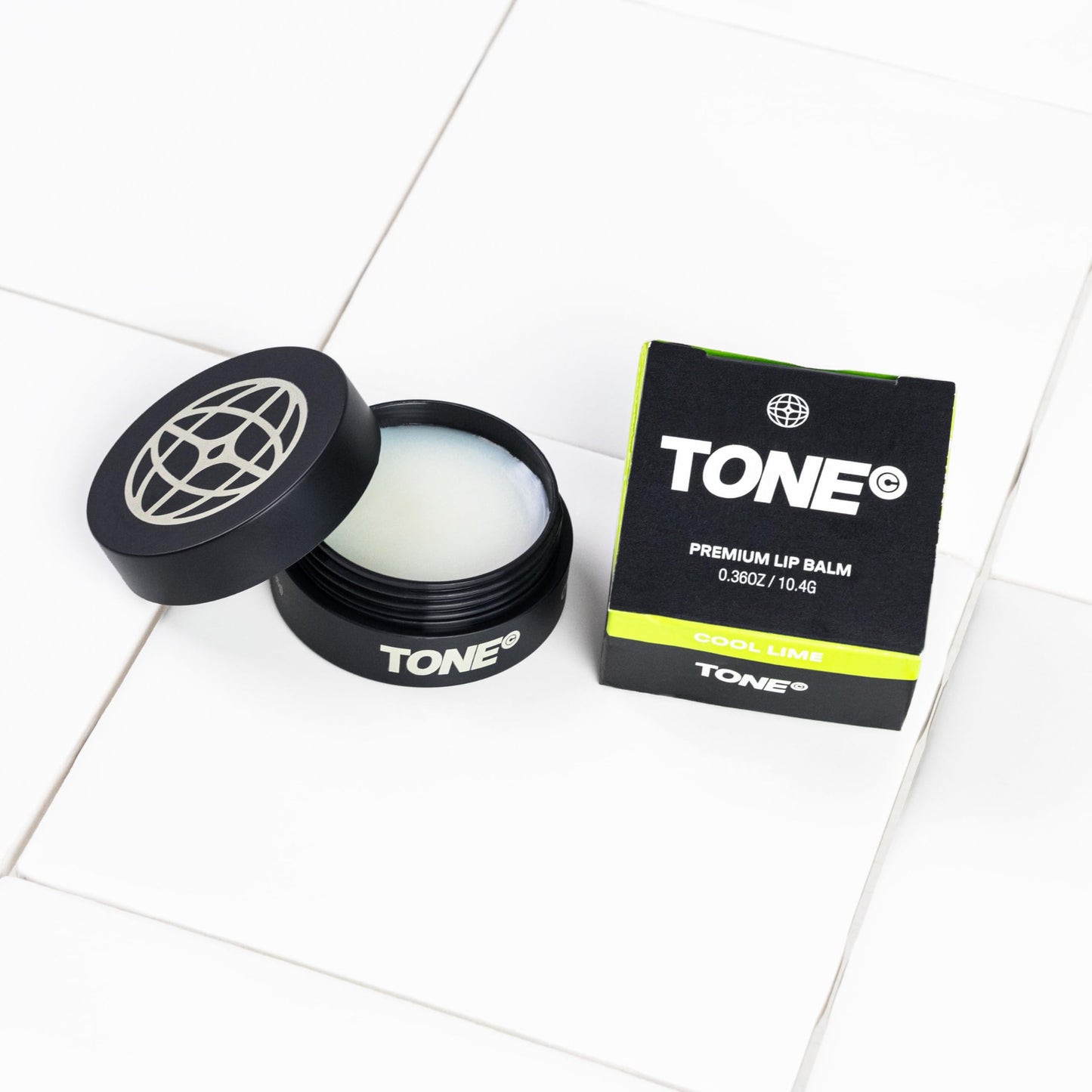 TONE Lip Balm for Men & Women, Cool Lime, Premium Lip Balm Multi-Pack with Cocoa Butter & Vitamin E for Smooth, Moisturized Lips, Paraben Free, Dermatologist Tested, 0.36 oz (Pack of 5)