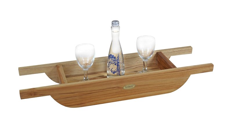 EcoDecors, 29 inch, Bath Tray for Tub, Bath Tub Tray Wood, Bathtub Table, Caddy for Bathtub in Natural Teak