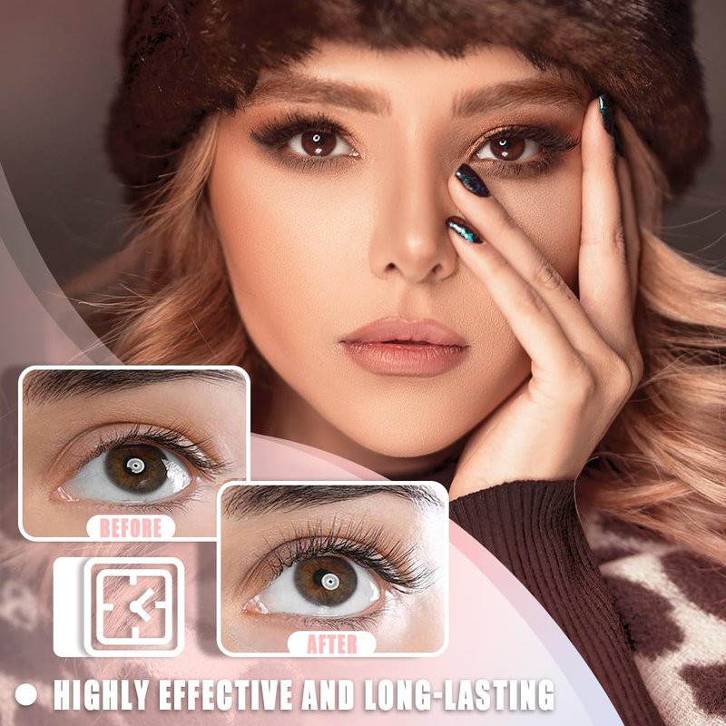 Pinkiou Heated Eyelash Curler - Fast Heating, USB-C Rechargeable, Color-Changing Silicone Pad | 2 Temperature Settings