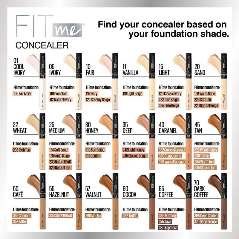 Maybelline New York Fit Me Matte + Poreless Liquid Foundation - 230 Natural Buff, 1.3 Ounce Pouch