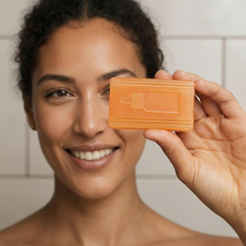 ALARGA Kojic Acid Serum Soap - Dark Spot Remover & Brightening Bar with Turmeric, Hyaluronic Acid - 3.5 Oz