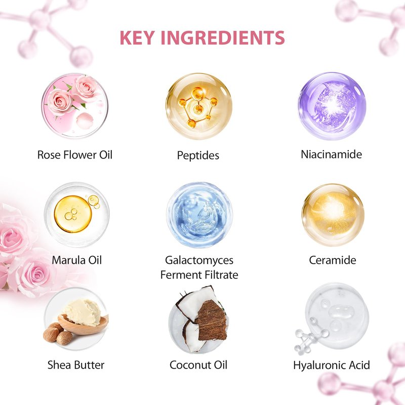 35 Pcs Mothers Day Gifts for Mom, Rose Bath & Body Gift Basket for Women, Facial Skin Care Set, Self Care Pampering Kit, Face Sheet Mask, Home Spa Basket, Anniversary, Wife, Birthday, Bridal Shower