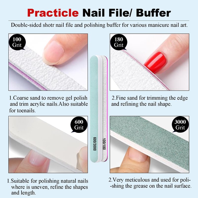 2PCs Gel Nail Polish Remover - 30ML,Fast & Easy, with Roller Cuticle Oil, No Need to Wrap and Soak, Remove Gel Polish in 2-5 Minutes at Home, No Damage to Nails, with Cuticle Pusher Tool,Nail File