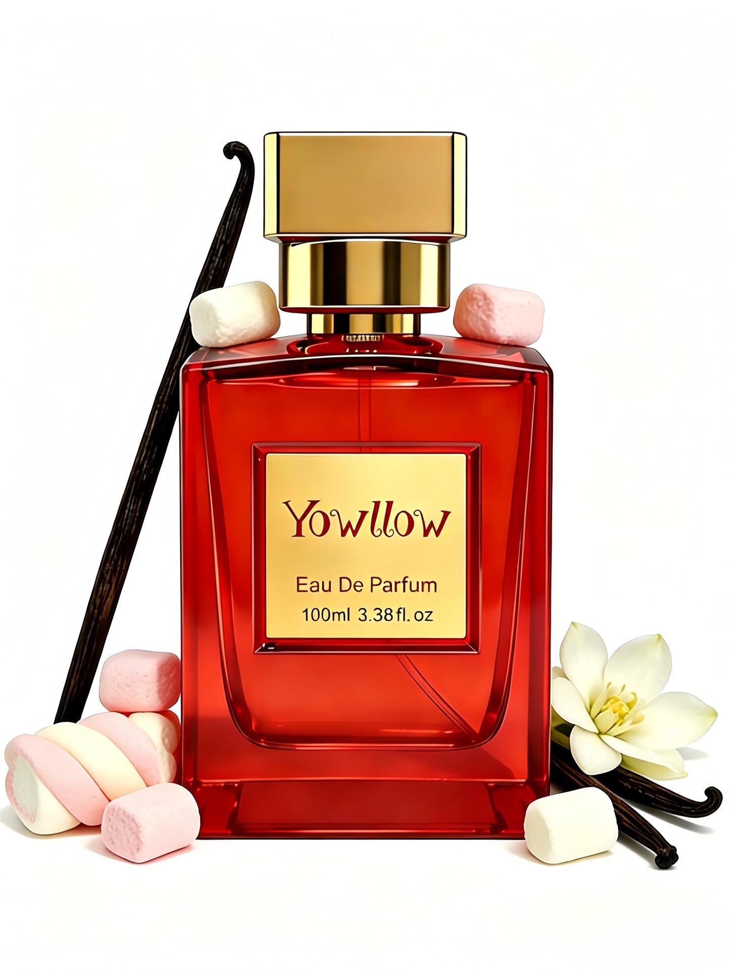 Yowllow Womens Eau de Parfum - Floral Marshmallow Inspired by byK.aya.li #81 - Long Lasting & Pure Feminine Perfume - Luxury Fragrance Spray for Ladies 3.4 Fl Oz/100ML