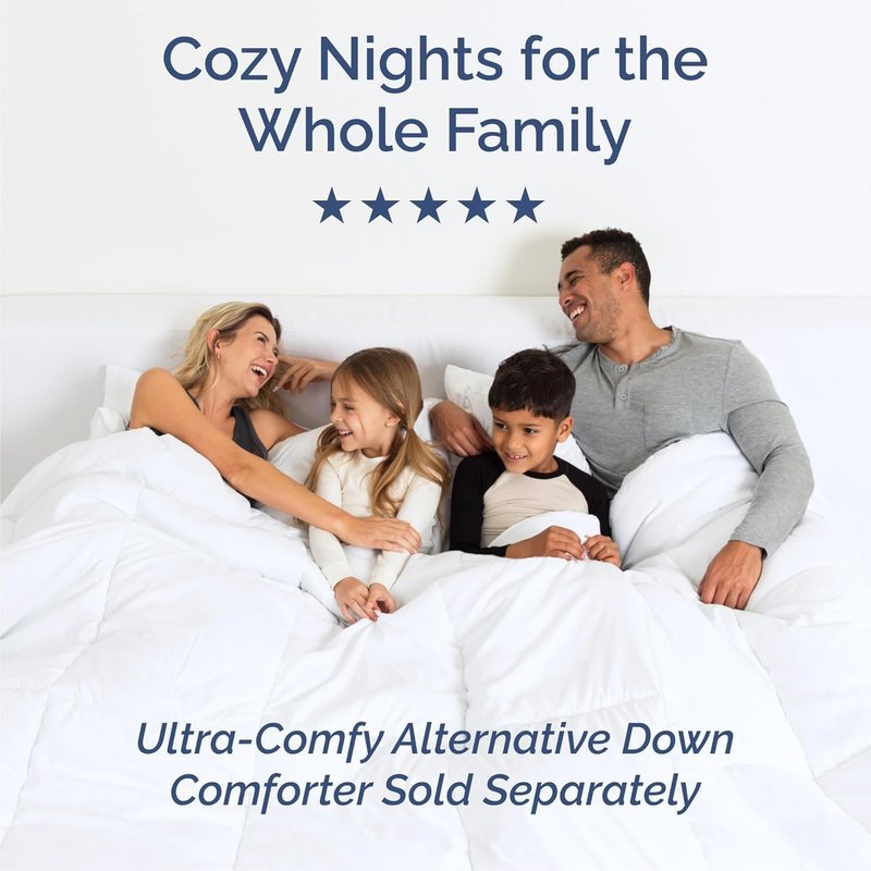 Queen Size 4 Piece Sheet Set - Comfy Breathable & Cooling Sheets - Hotel Luxury Bed Sheets for Women & Men - Deep Pockets, Easy-Fit, Extra Soft and Wrinkle Free Sheets - White Oeko-Tex Bed Sheet Set