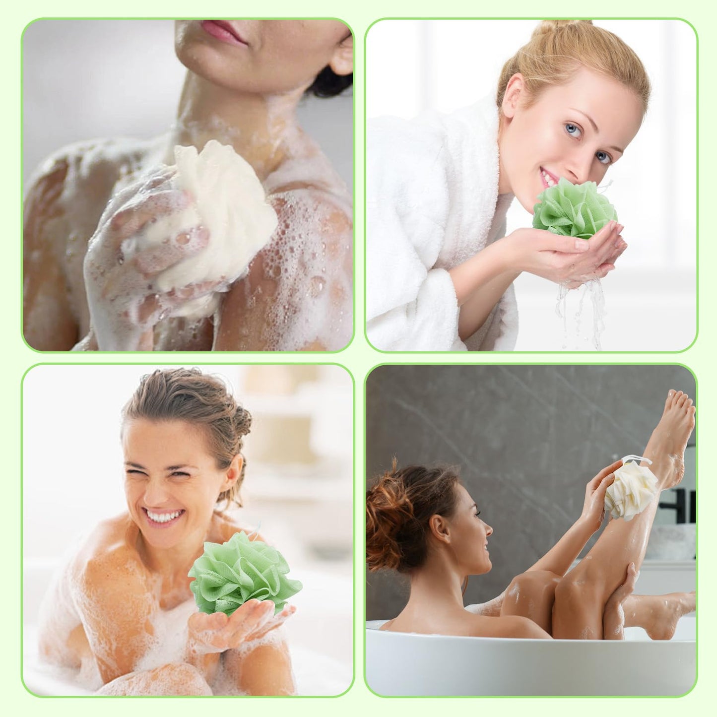 2 in 1 Loofah Cloth 2PCS Soap Bar Loofah, Remove the Cuticle, Clean and Smooth Skin, Suitable for Bath Shower