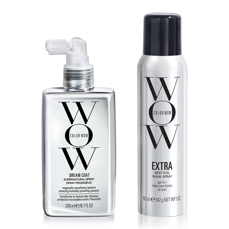 COLOR WOW Best Glass Hair Duo, EVER!- Achieve TikTok's most viral hair trend with our award-winning DREAM COAT and EXTRA MYSTICAL SHINE SPRAY for mirror-like shiny hair