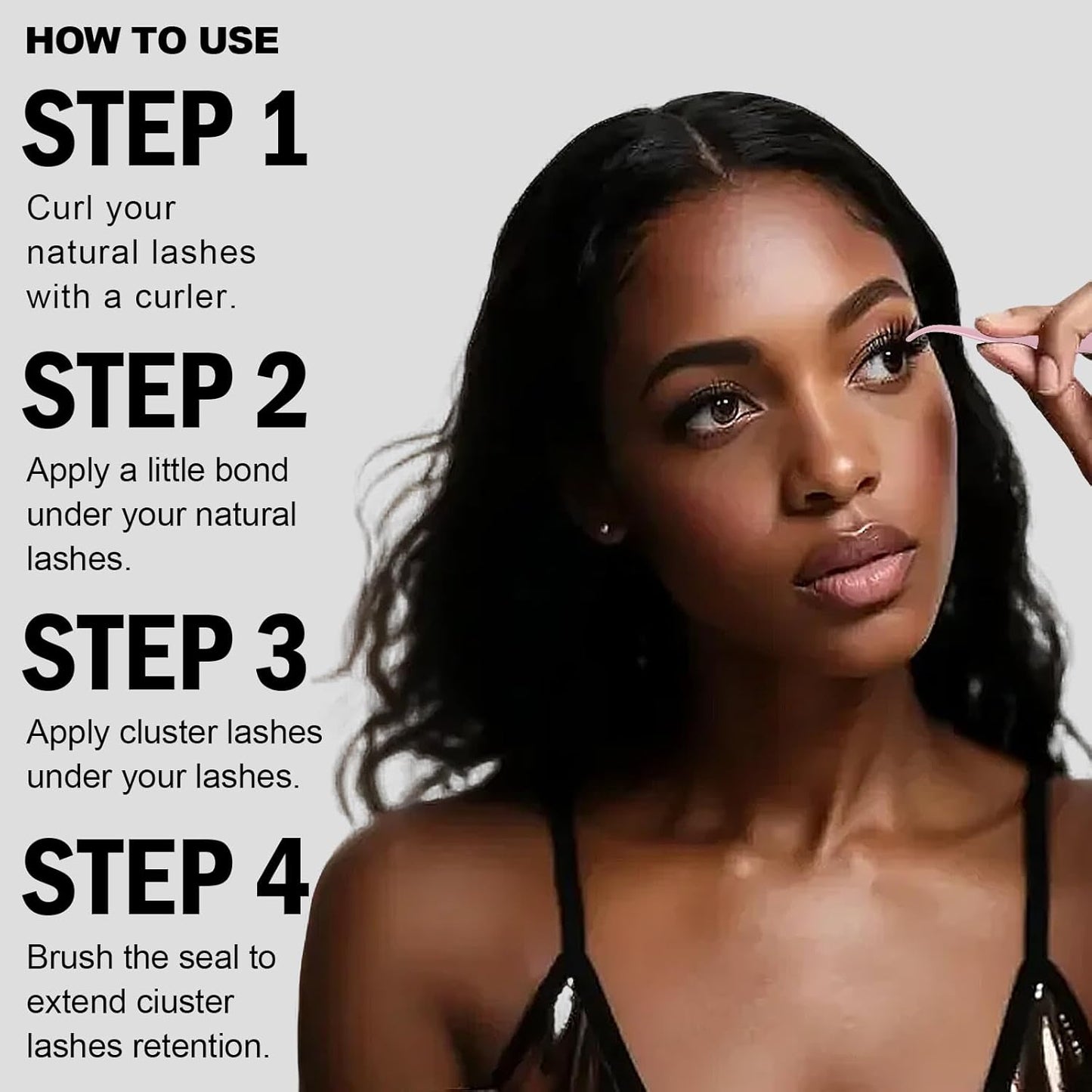 Sylph 8-18mm Wispy Lash Clusters - 144pcs DIY Individual Lashes with Soft Thin Band | Beginner-Friendly