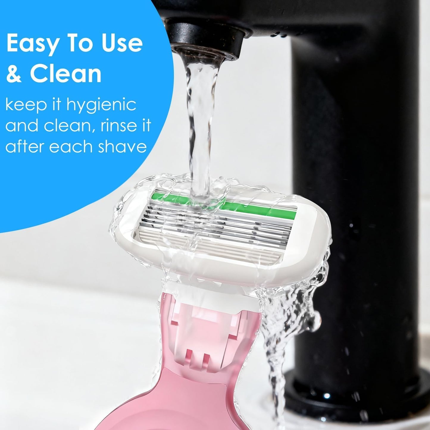 THURLADY Travel Razors for Women, Travel Essentials Razor Kit, TSA Friendly