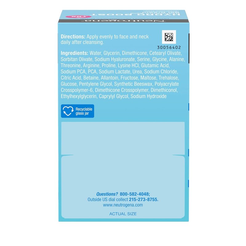 Neutrogena Hydro Boost Gel Cream - 48 Hr Hydration for Normal/Dry Skin | Fragrance-Free Moisturizer, 1.7 oz & Trial Size Cleanser, 0.5 fl oz