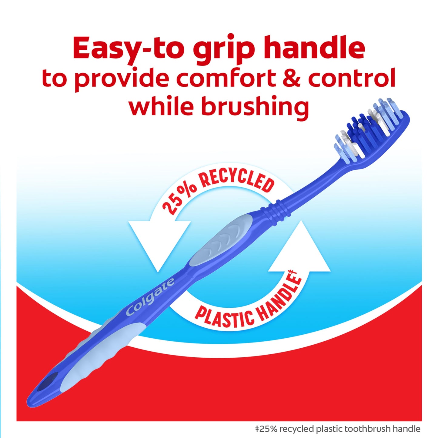 Colgate Extra Clean Toothbrush, Medium Toothbrush for Adults, 6 Pack