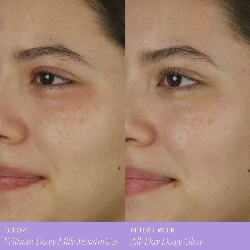 Tatcha The Dewy Milk Moisturizer, Lightweight, Oil-Balancing Hydration for Bouncy Skin & a Lasting Dewy Glow