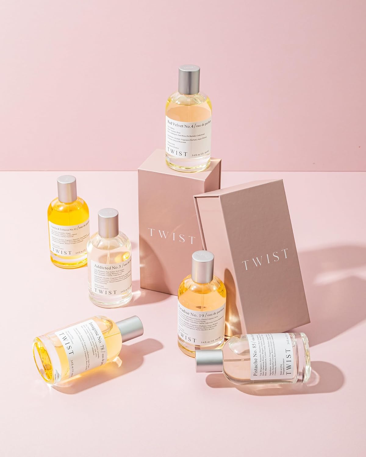 Twist Pink Coco No. 126 - Inspired by Narciso Poudree, Long-Lasting Perfume for Women, Vegan, Clean Ingredients, Jasmine & Narciso Poudree – Spray 100 ml | 3.4 fl. oz.