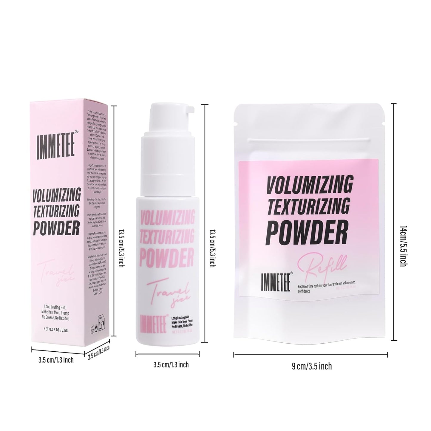 Texture Powder for Men & Women - Root Lifting Hair Styling | Refillable 13g Citrus