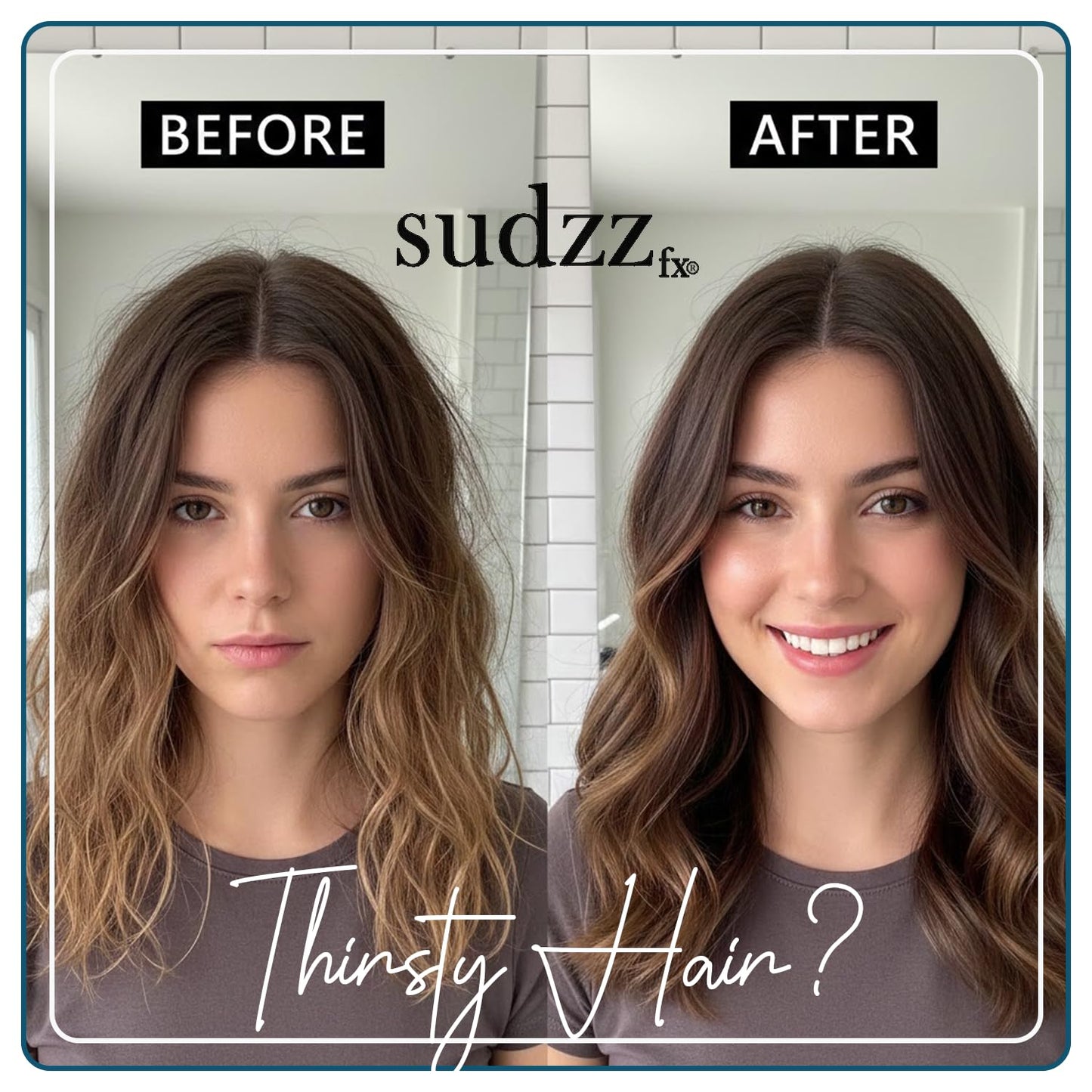 SUDZZFX Zenyth Frizz Eliminator Serum - Heat Protection & Smoothing for Damaged Hair - 4 Fl Oz