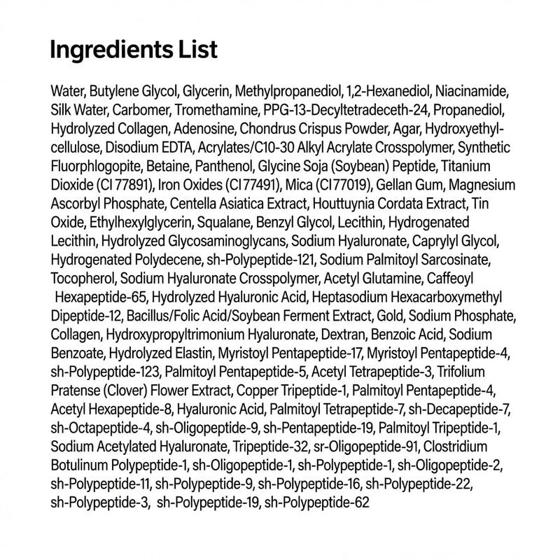 Glow Intensive Silk Peptide Ampoule - Copper Peptides Serum for Face | Hydrating Korean Skincare, 1.35 fl oz