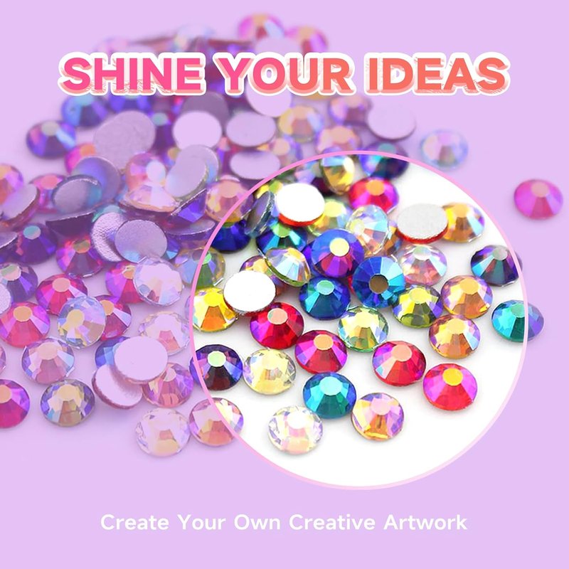 Skiennix 35,000 Pcs Resin Jelly Rhinestones Kit - 30 Colors, 3mm Flatback with B7000 Glue & Tools