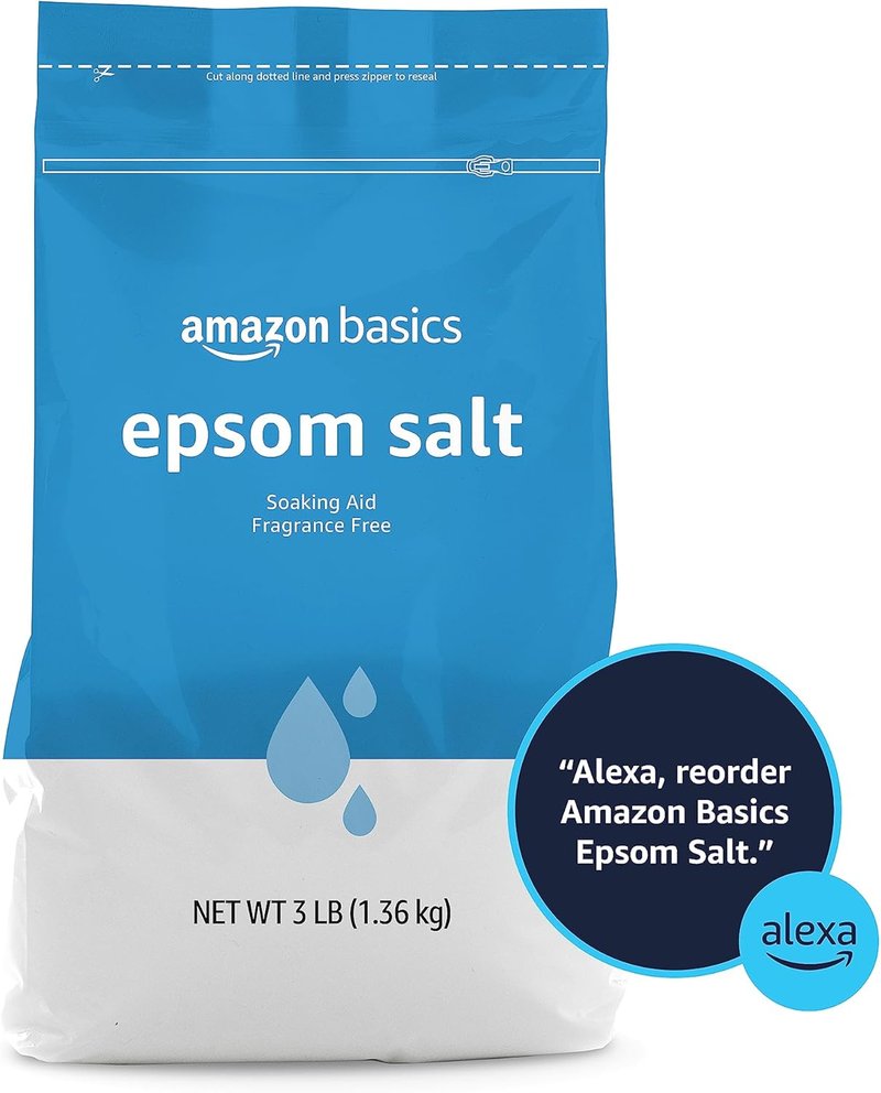 Epsom Salt Soak - Unscented Magnesium Sulfate for Muscle & Foot Relaxation | 3 lb Resealable Bag