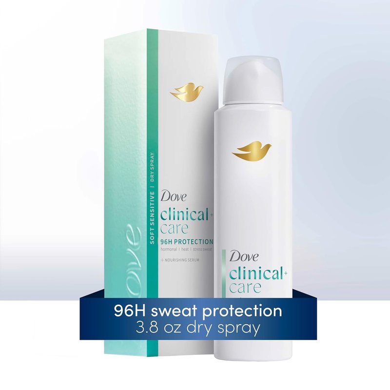 Dove Clinical Care Antiperspirant Deodorant Spray - Hypoallergenic for Sensitive Skin, 3.8 oz