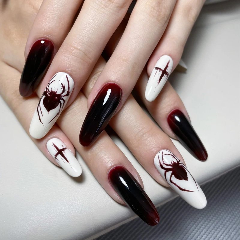 COSMOO 15ml Dark Red Quick Dry Nail Polish, Brown Red Chip-Resistant Nail Lacquer for Nail Art