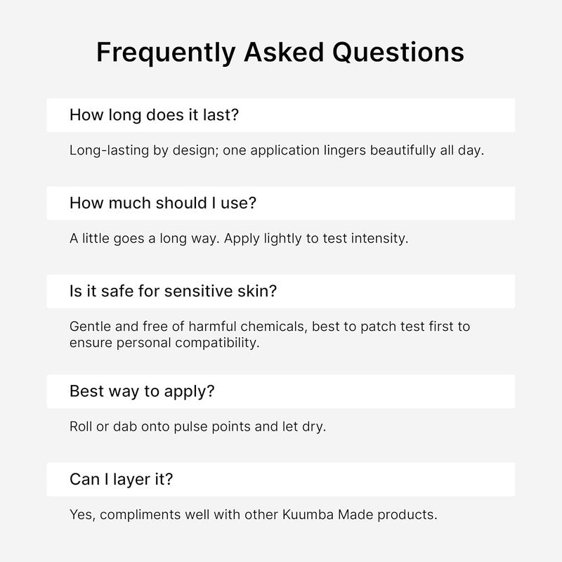 Kuumba Made Vanilla Bean Fragrance Oil - Long-Lasting Vegan Perfume Roller | 0.15 Fl Oz