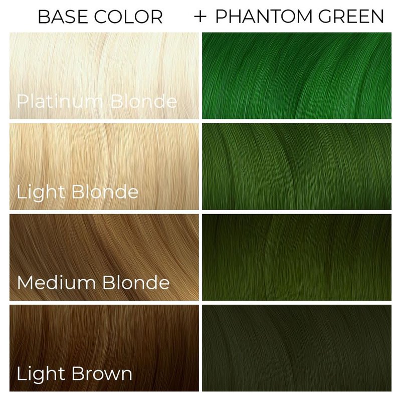 ARCTIC FOX Vegan and Cruelty-Free Semi-Permanent Hair Color Dye (8 Fl Oz, PHANTOM GREEN)
