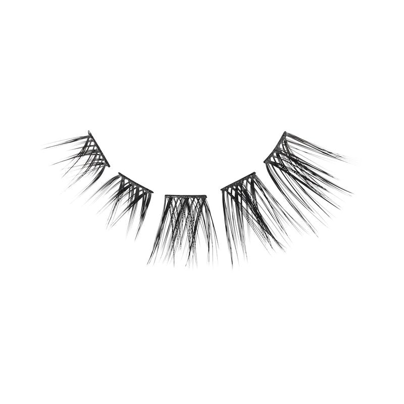 BeBlinky False Eyelashes, Lash Extension Kit 02, 9mm-16mm, Wide Band, Easy to Apply and Remove, No Damage to Natural Eyelashes, 72 Lash Clusters - Wispy