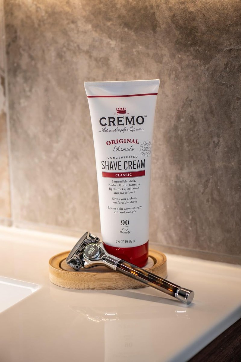 Cremo Tortoise Shell Razor Kit - Astonishingly Superior Shaving Experience | Premium Horn Design