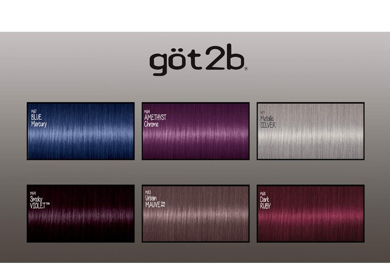 Schwarzkopf Got2b Metallics Hair Color - M49 Smoky Violet, Long-Lasting Vibrant Shade