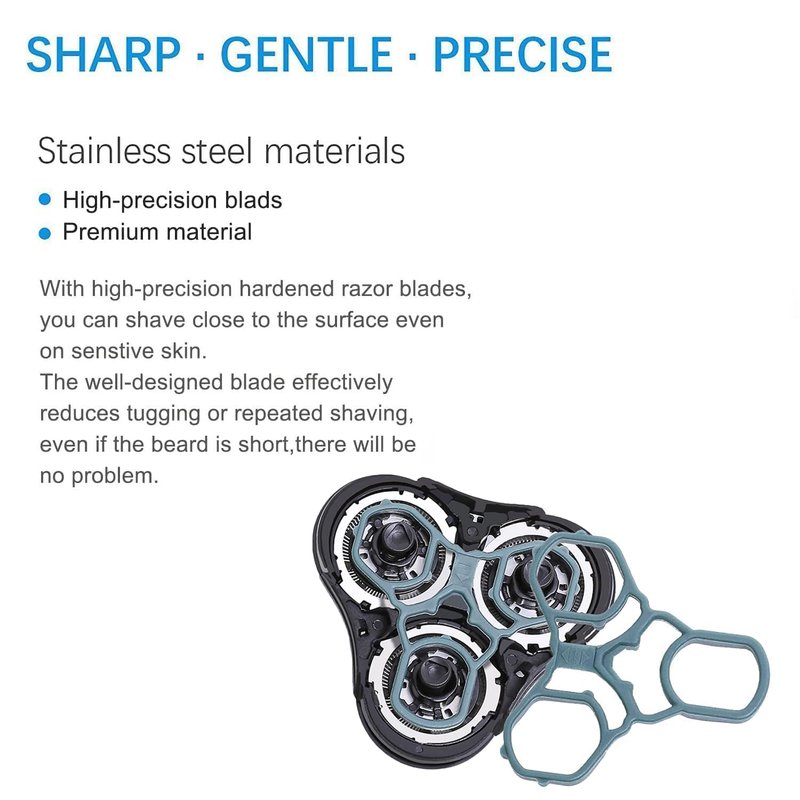 RQ11 Replacement Shaver Heads Compatible with Philips Norelco Sensotouch 2D, Replacement Blades Compatible with Philips Electric Shaving 1150x, 1160x, 1170x 1180x