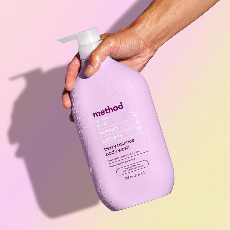 Method Berry Balance Body Wash - Nourishing Formula for Soft Skin | 28oz