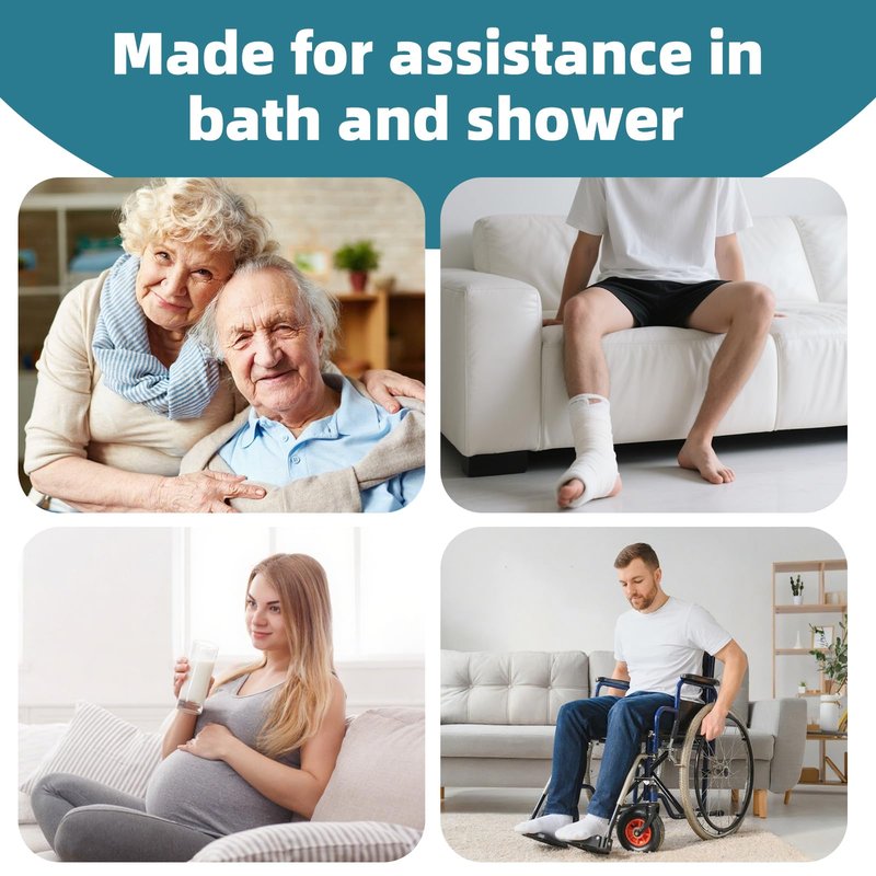 Swivel Shower Chair with Arms and Back, 400 lbs Heavy Duty Shower Stool for Inside Shower Stall and Bathtub, Height Adjustable Rotating Shower Chair Seat for Elderly, Adults, Handicap and Disabled