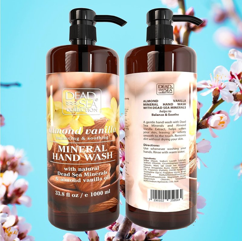 Dead Sea Collection Coconut Hand Soap – Liquid Hand Soap for All Skin Types – Pack of 3 (12 Fl. Oz. Each)
