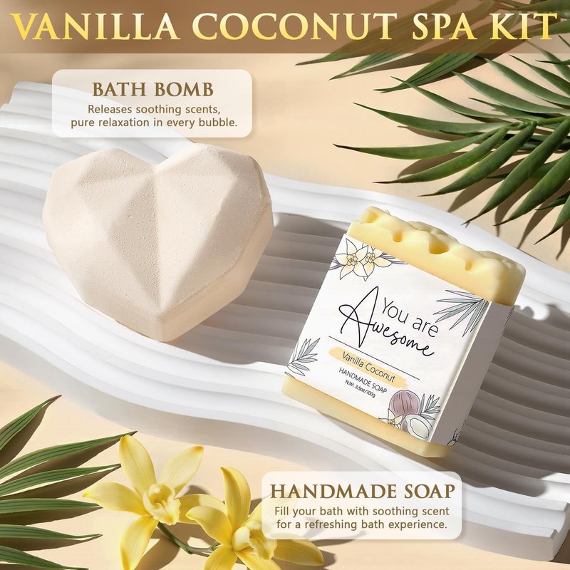 Mothers Day Gift for Mom Women Birthday Self Care Gifts, Scented SPA Bath Gift Basket Get Well Soon Care Package for Her w/ Positive Affirmation Cards, Feel Better Gifts for Wife Grandma Girl Friends