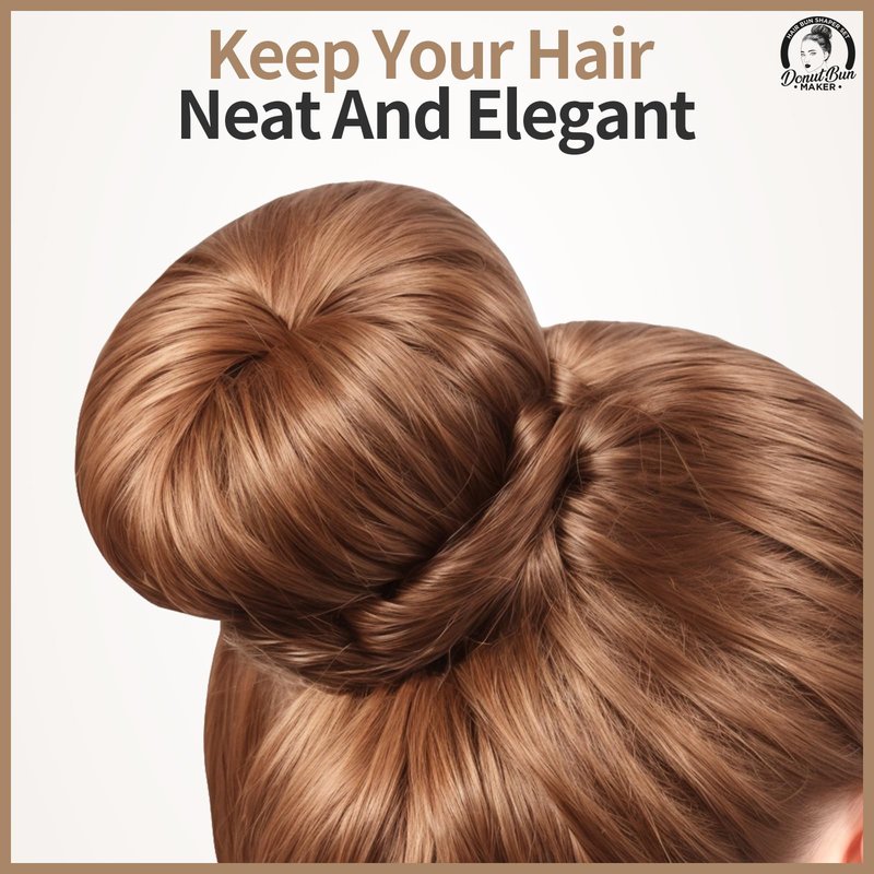 Teenitor Hair Bun Maker, 7pcs Bun Donuts for hair Buns(1 Extra-Large, 2 Large, 2 Medium, 2 Small), Light Brown