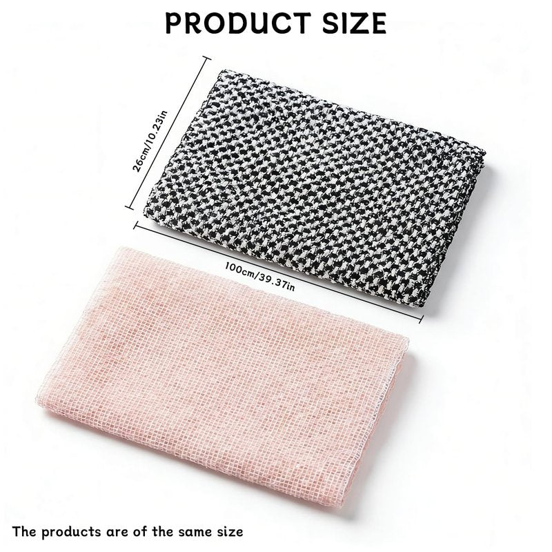 Blissal Exfoliating Bath Towel, 47 inches, Premium Scrubbing Bath Cloth, 2-in-1 Exfoliating Shower Towel, Double-Sided Design, Suitable for Body and Face, Unisex Exfoliating Bath Towel (Pink + Black)