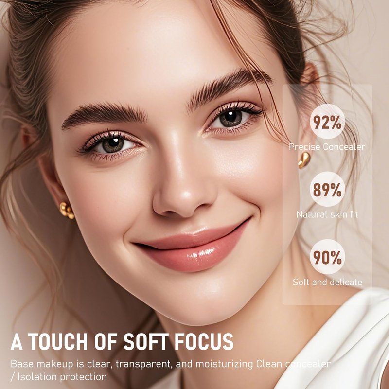 Flawless Eraser Foundation Stick,Korean Hydrating Lightweight Foundation Stick with Brush,Multi-Use Foundation Stick Makeup, Waterproof Thin and Cover Blemishes for All Skin Types (natural, 02)