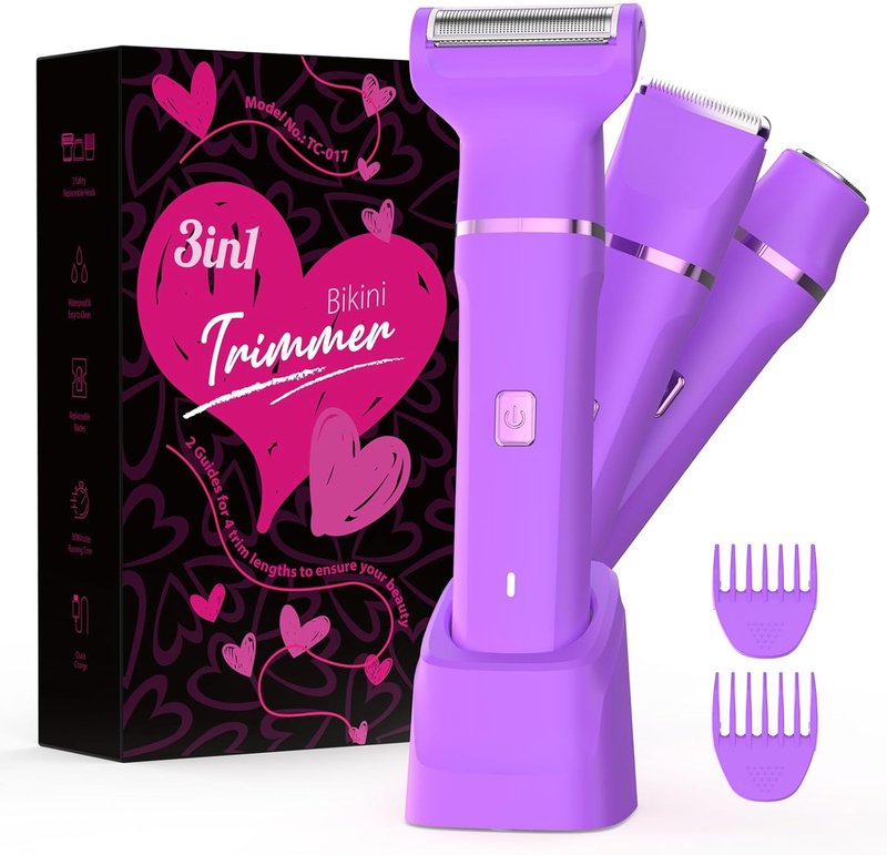 Regine Switzerland Electric Shaver - Cordless Bikini Trimmer for Women, Painless Hair Removal Device, Low Noise, Fast Charging