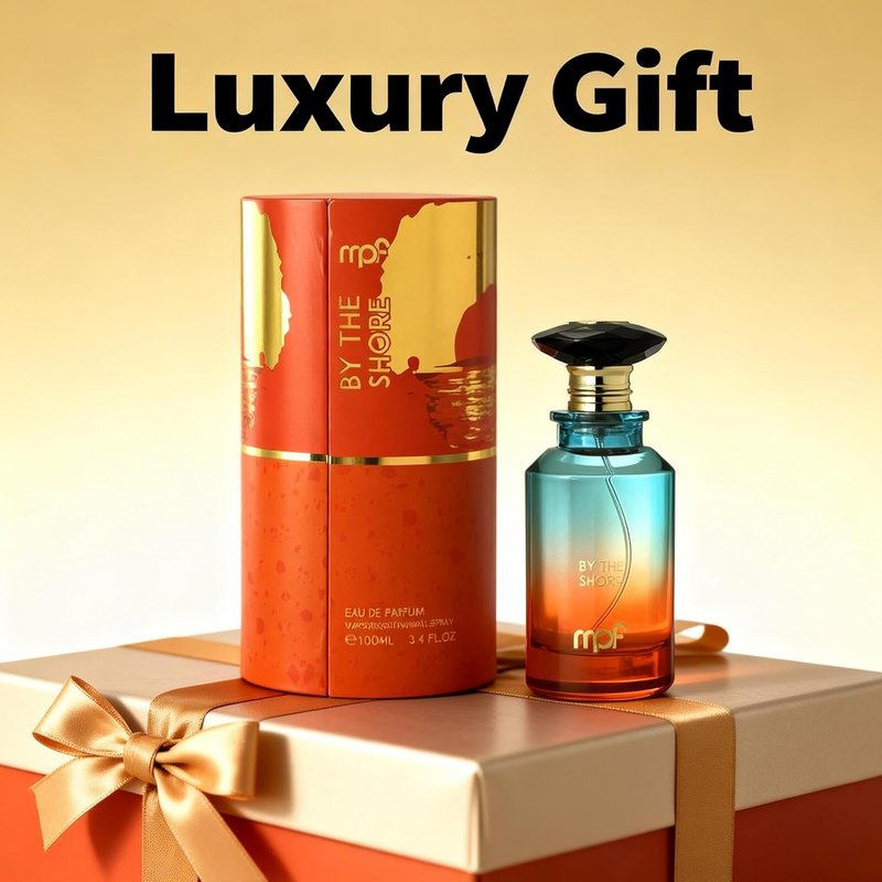 A CENTER By The Shore Unisex Coastal Cologne Eau de Parfum 100ml Fresh Citrus & Apricot Perfume Long Lasting Orange Mint Fragrance Ocean Inspired Scent Gift for Men & Women