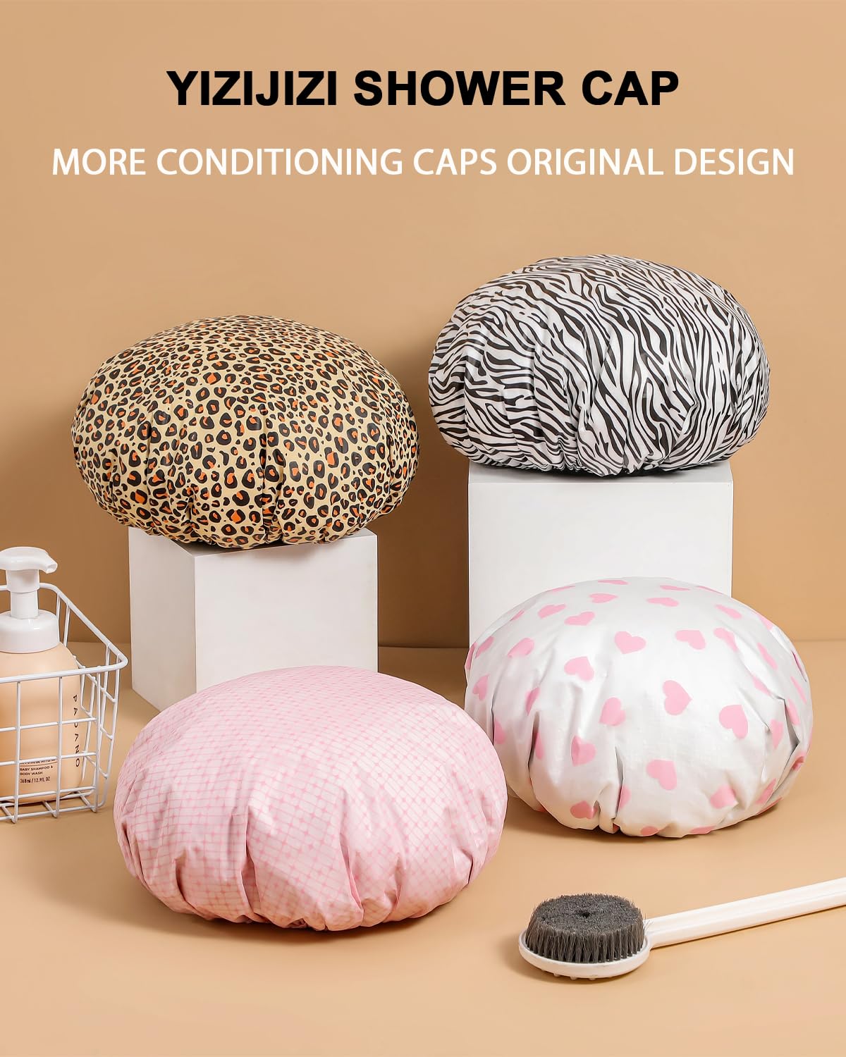 YIZIJIZI 2 Pieces Heat Cap for Deep Conditioning, Conditioning Cap Made of Aluminum Foil for Home and Salon Use, Hair Dyeing(pink)