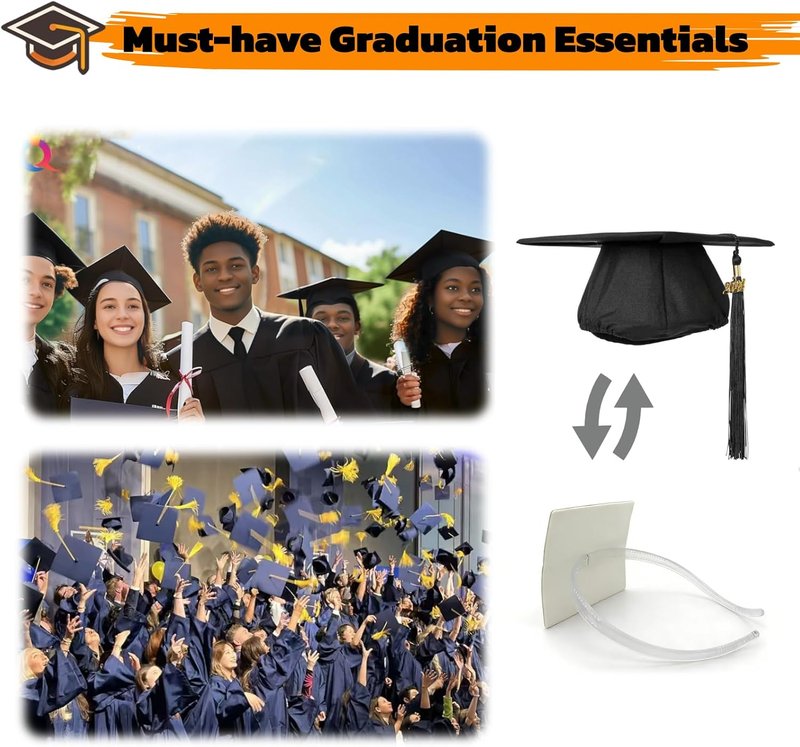 Skiennix Graduation Cap Headband - Stylish Accessory for Glasses Wearers | Perfect for Graduates