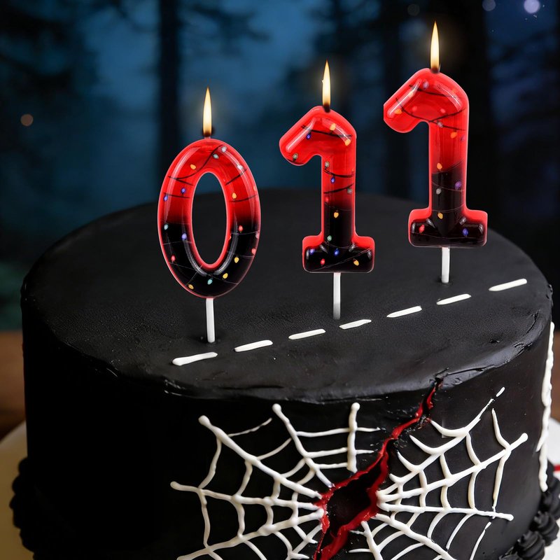 011 Birthday Candle, Stranger Theme Birthday Cake Decoration Candle, Things Birthday Party Decorations, 11th 10th Birthday Decorations for Boys Girls, Eleven Party Supplies, Number Party Decor Gifts